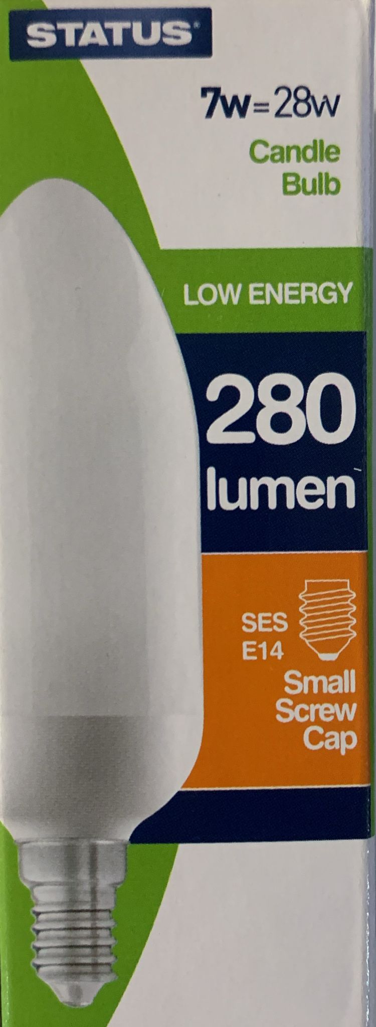 12 x Status Low Energy Candle Bulb 7 W Small Edison Screw Cap E14 - Premium Quality Tissue Online - Product Image 12 x Status Low Energy Candle Bulb 7 W Small Edison Screw Cap E14 - Premium Quality Tissue Online - Product Image